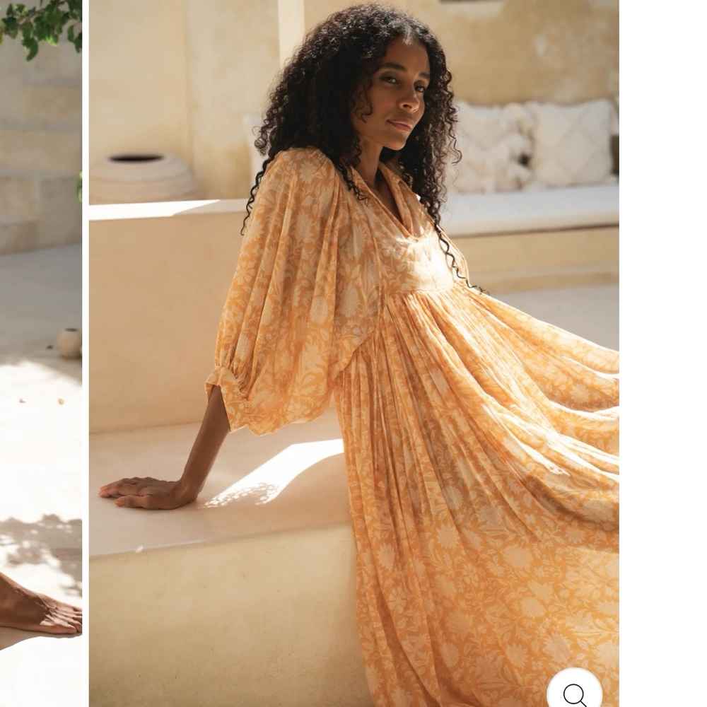 NWT DOI Tangerine Kyra MIDI Dress